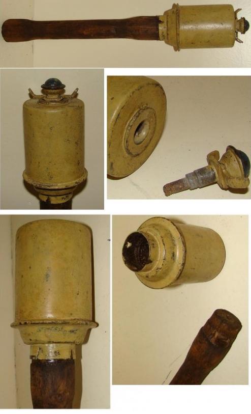 German WW2 M-43 stick hand grenade - Click Image to Close